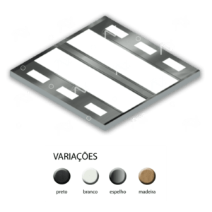 Teto de elevador: modelo Tracejada