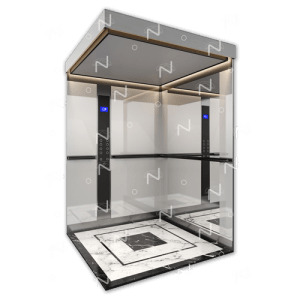 Modelo de cabina para elevador: Cabina Glass - Paulista - P042023