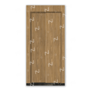 Porta de fechamento automático para elevador - Modelo Madeira